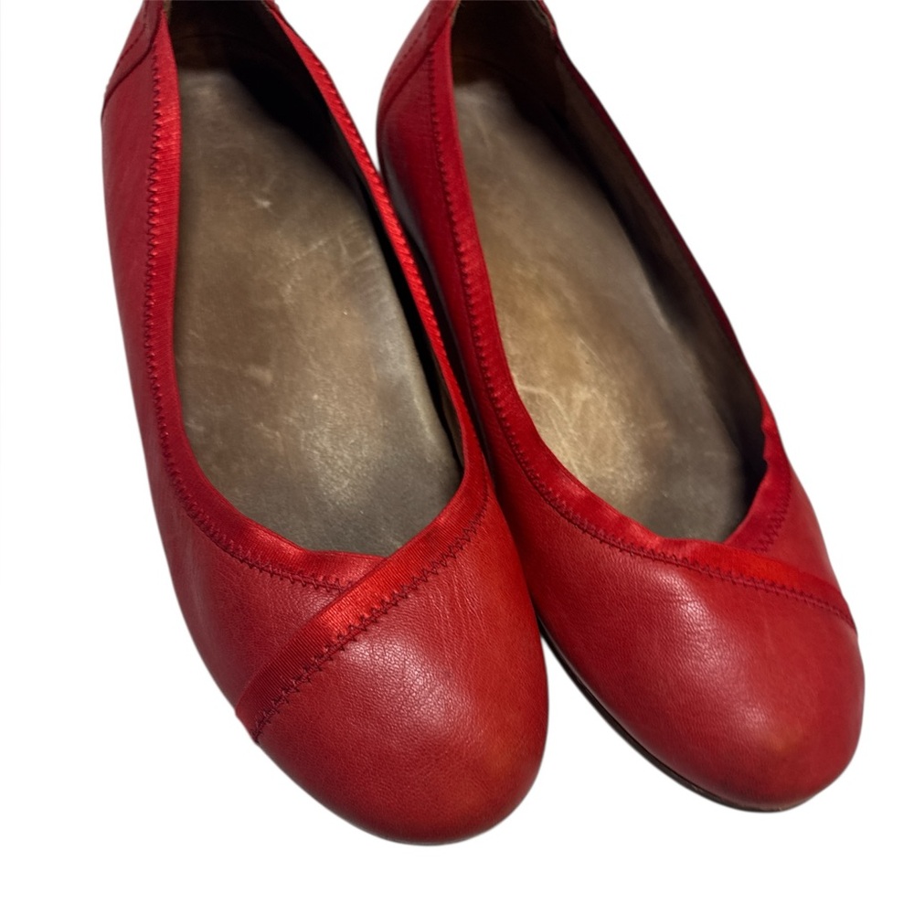 Vionic Spark Caroll Cherry Flats Women Size 9 Lea… - image 4